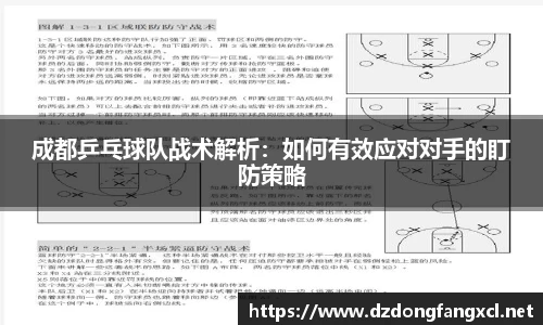 成都乒乓球队战术解析：如何有效应对对手的盯防策略